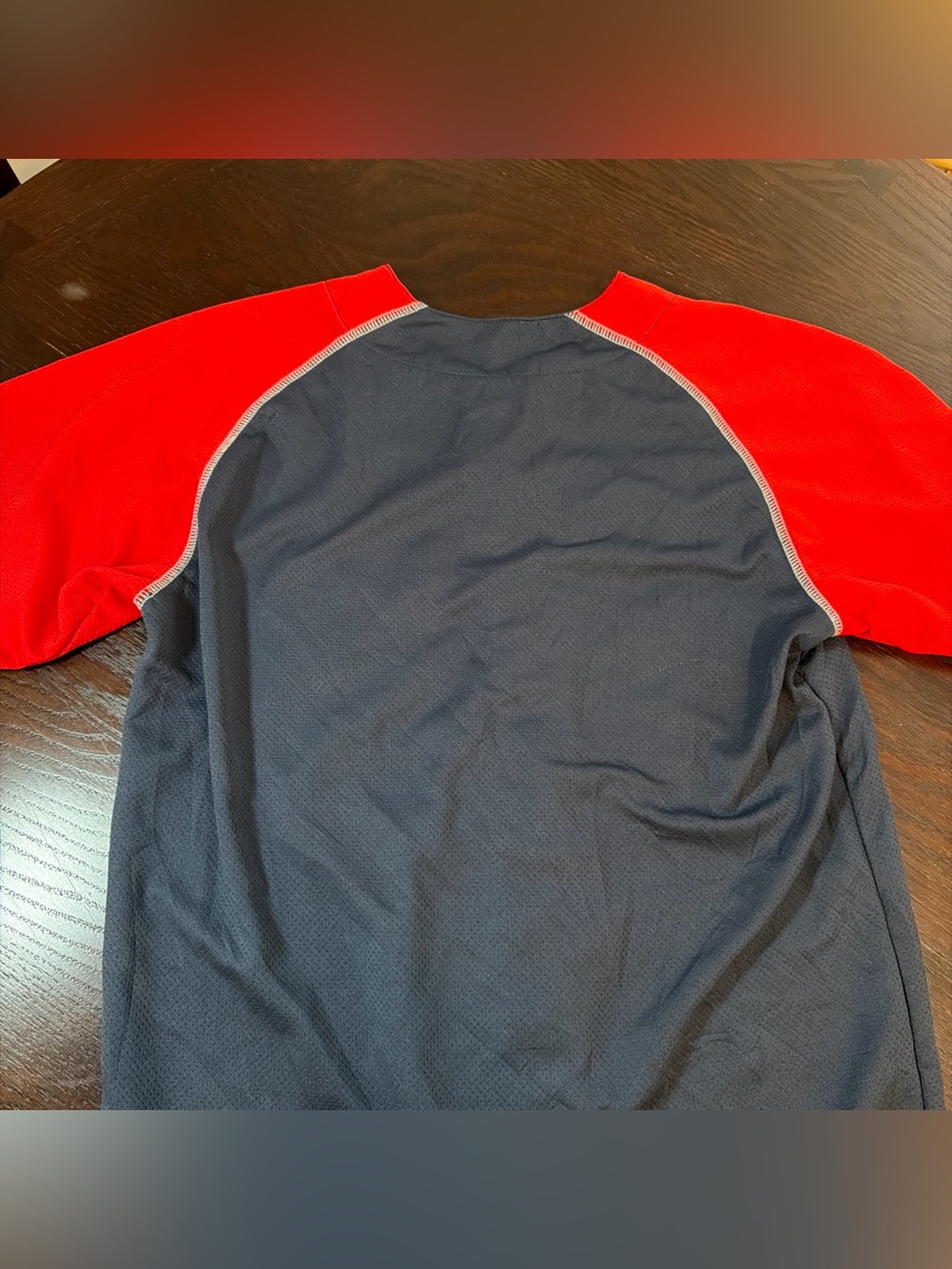 Red Sox Navy and Red Raglan Baseball Jersey - Picture 7 of 7